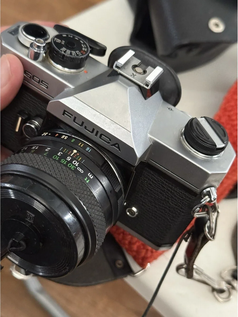 Fujifilm Fuji Fujica ST605 35mm SLR Camera w/ Lens, Working